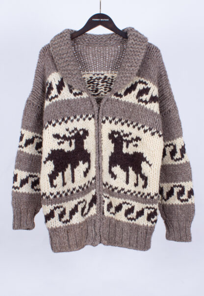 vintage chunky knit jumper cardigan