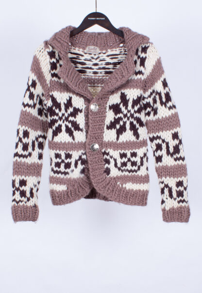 vintage chunky knit jumper cardigan
