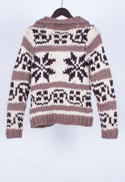 vintage chunky knit jumper cardigan