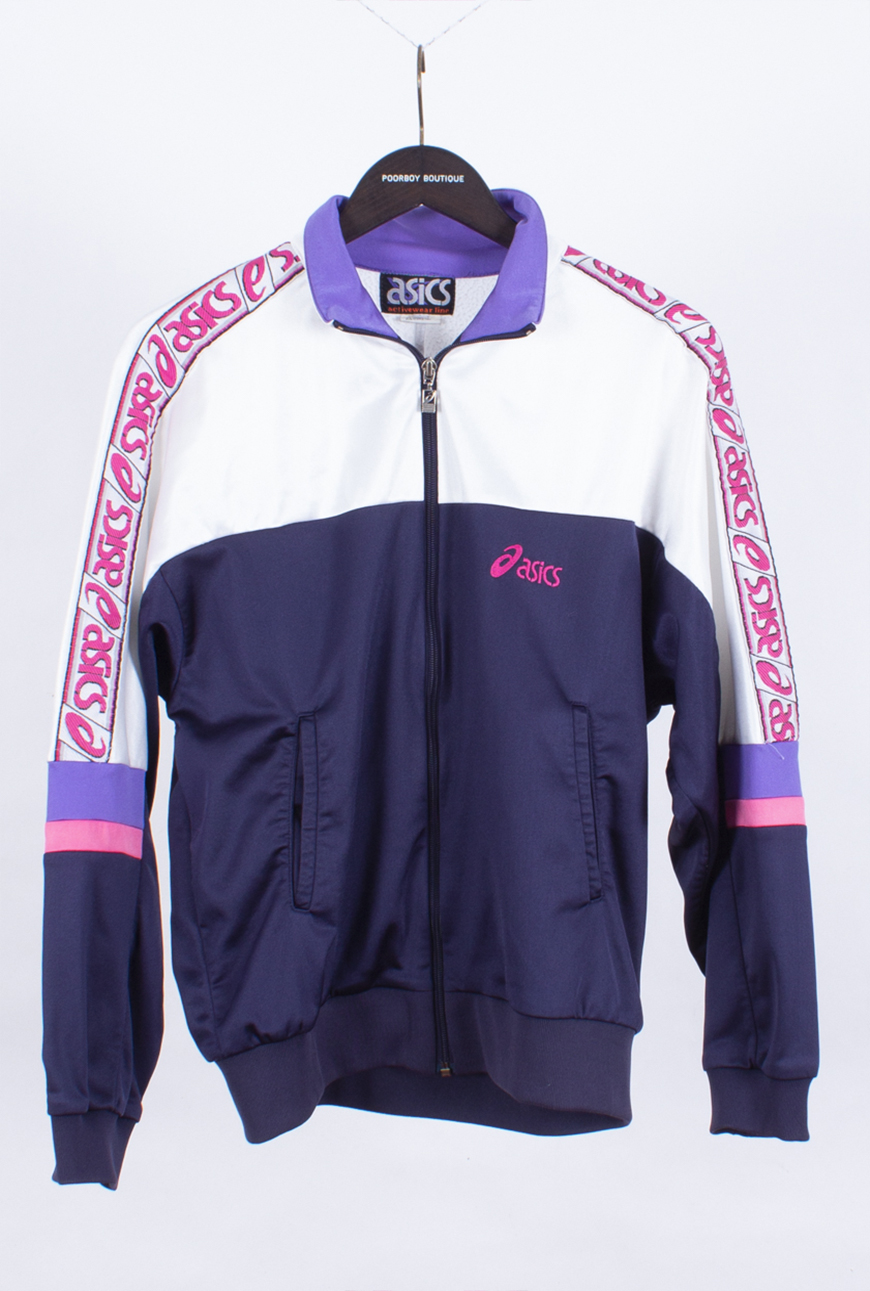 Vintage 90s Asics Track Jacket, Poorboy Boutique, Vintage Jacket, Vintage Asics