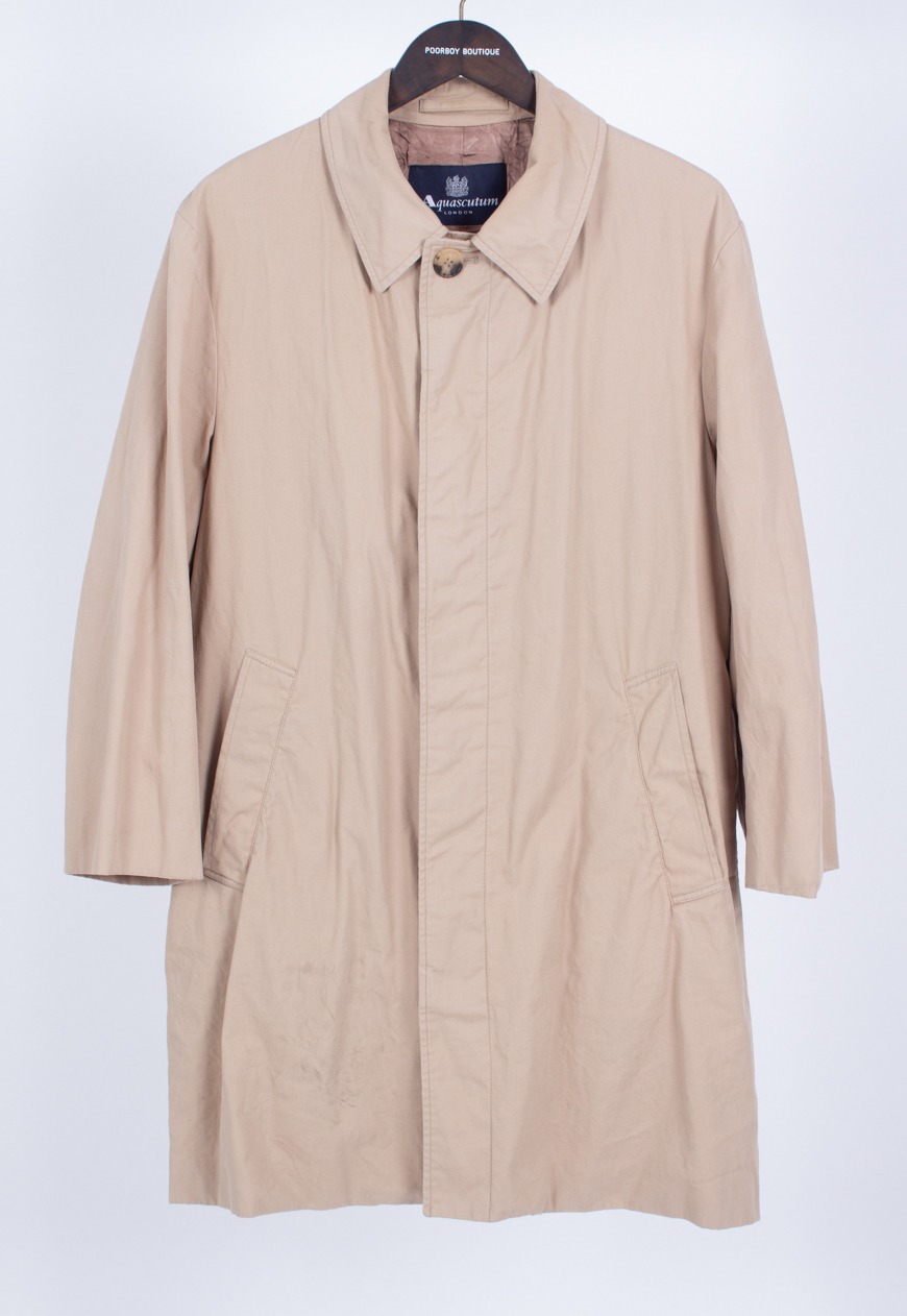 Vintage Aquascutum Mac Raincoat | Vintage Aquascutum Mac Raincoat