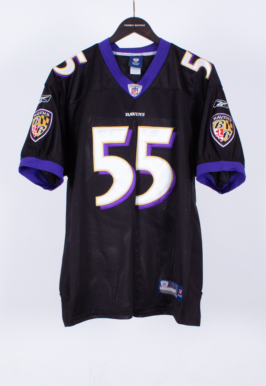 Vintage NFL Reebok Jersey Ravens 55