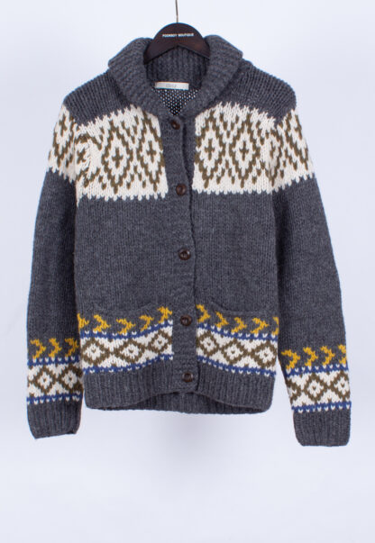 vintage chunky knit jumper cardigan