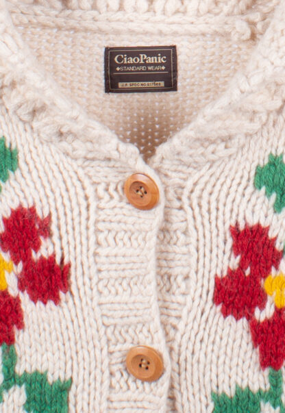 vintage chunky knit jumper cardigan