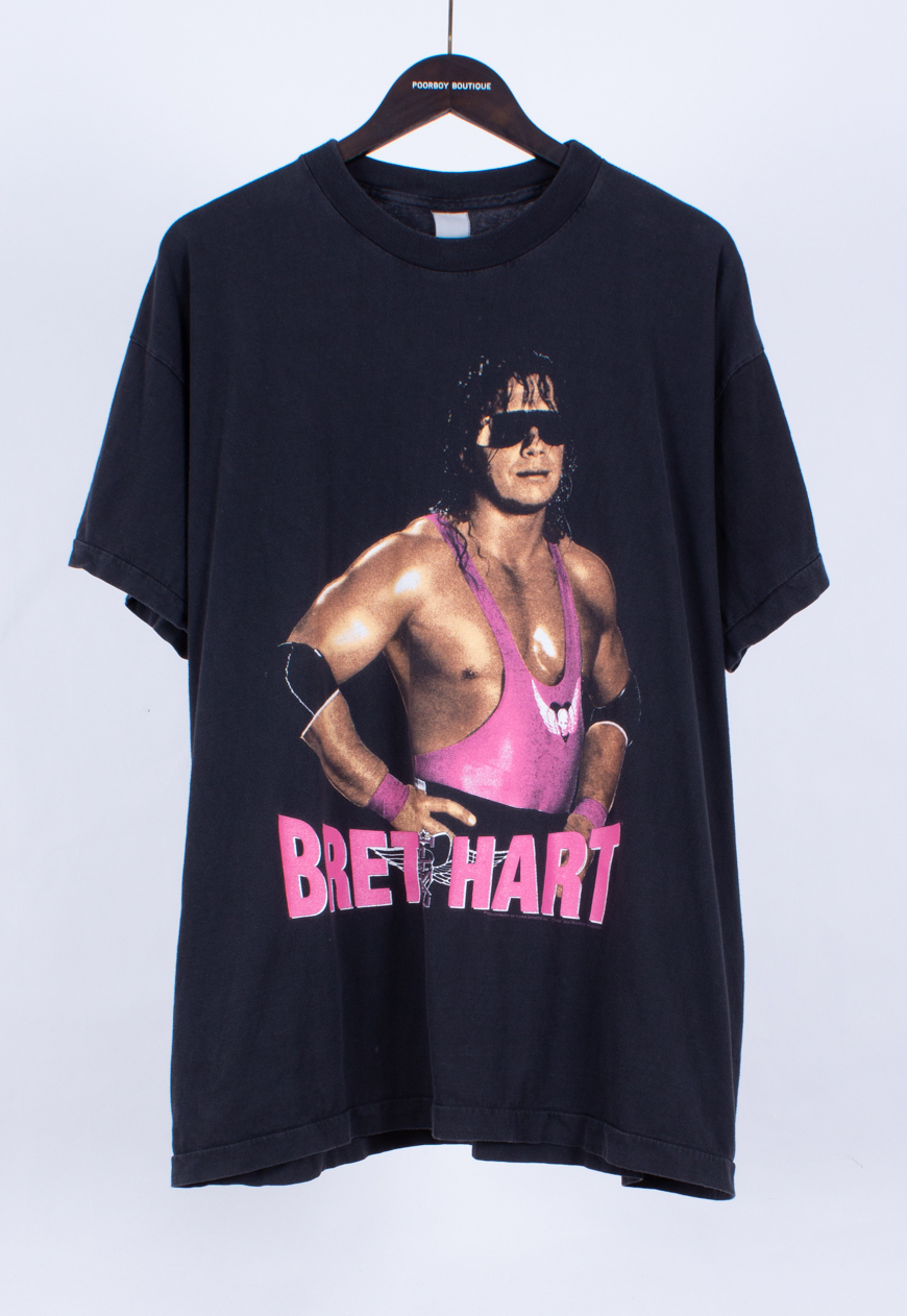 bret hart t shirt vintage