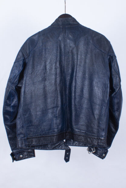 Vintage Belstaff Blue Leather Jacket | Branded Vintage Clothing