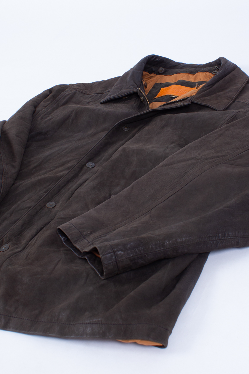 Vintage Timberland Leather Jacket Vintage Clothing Shop Hull