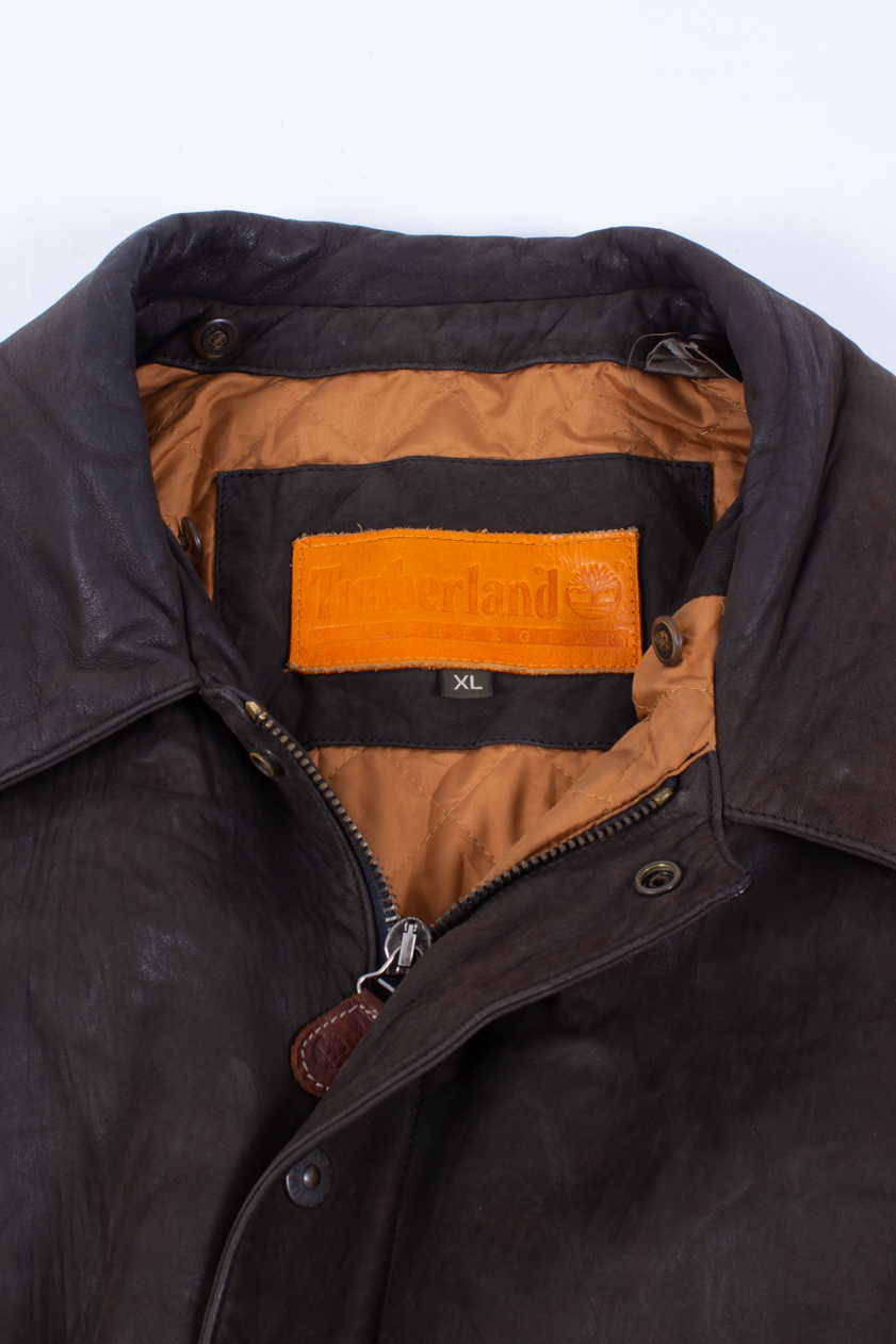 Timberland leather jacket clearance