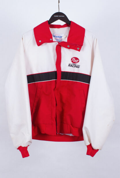 vintage nascar post cereal racing jacket, vintage racing jacket, vintage clothing hull